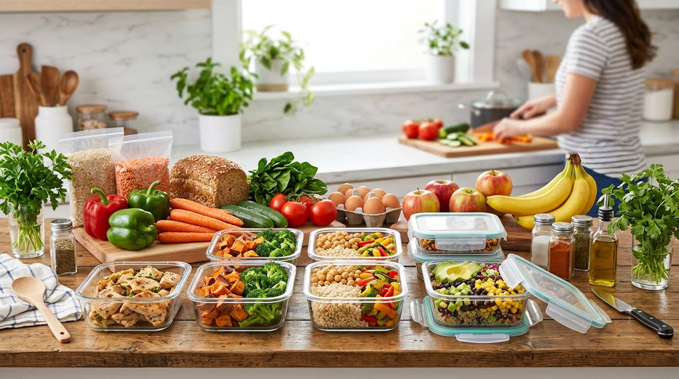 Budget grocery list for weekly meal prep ($50 or less)