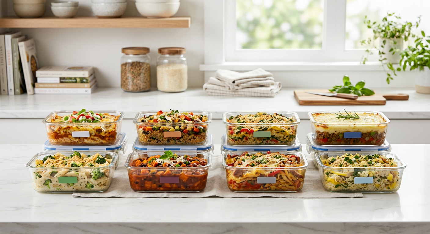 Casserole meal prep – 8 freezer-friendly dump-and-bake recipes