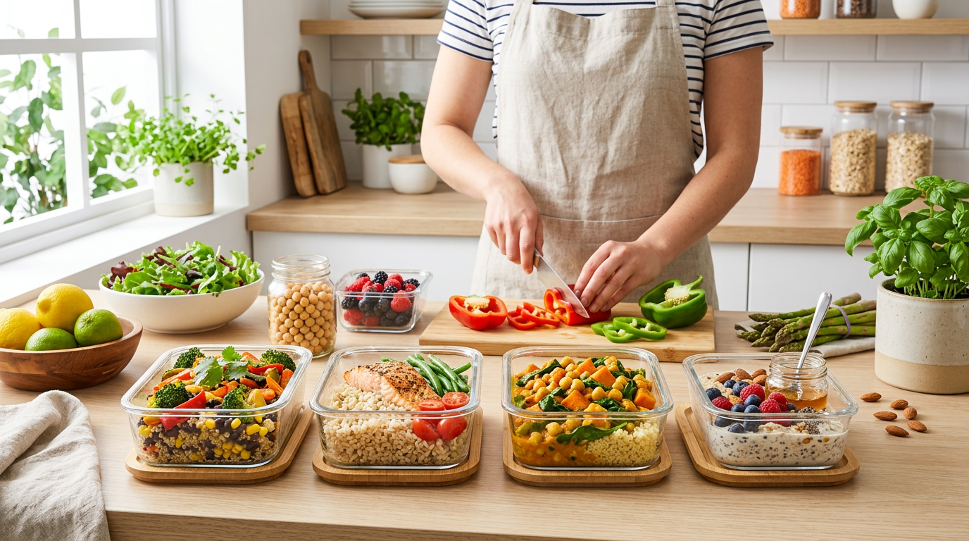 High fiber meal prep – gut health plan with 30+ grams per day