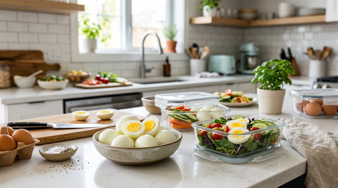 How to meal prep hard boiled eggs that peel easily every time