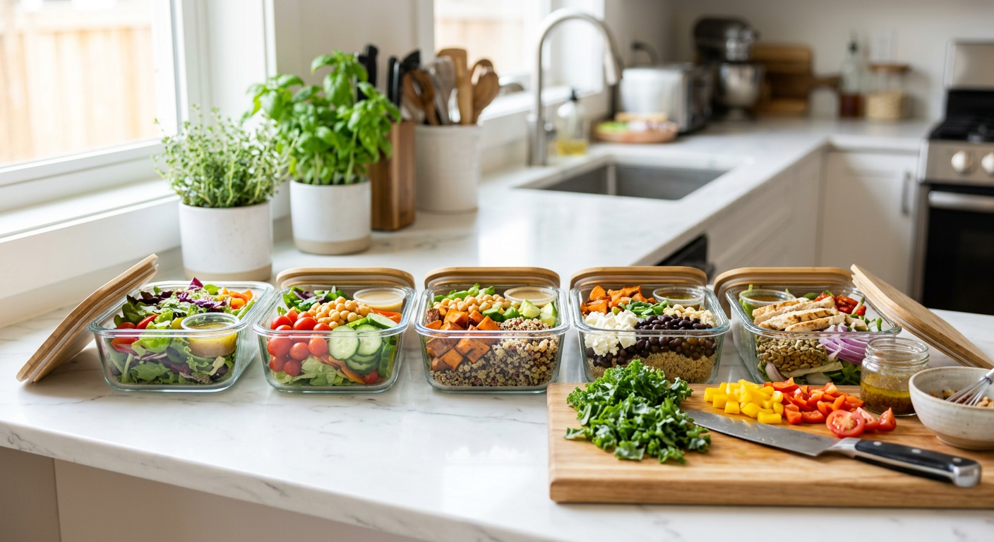 How to meal prep salads that stay fresh for 5 days