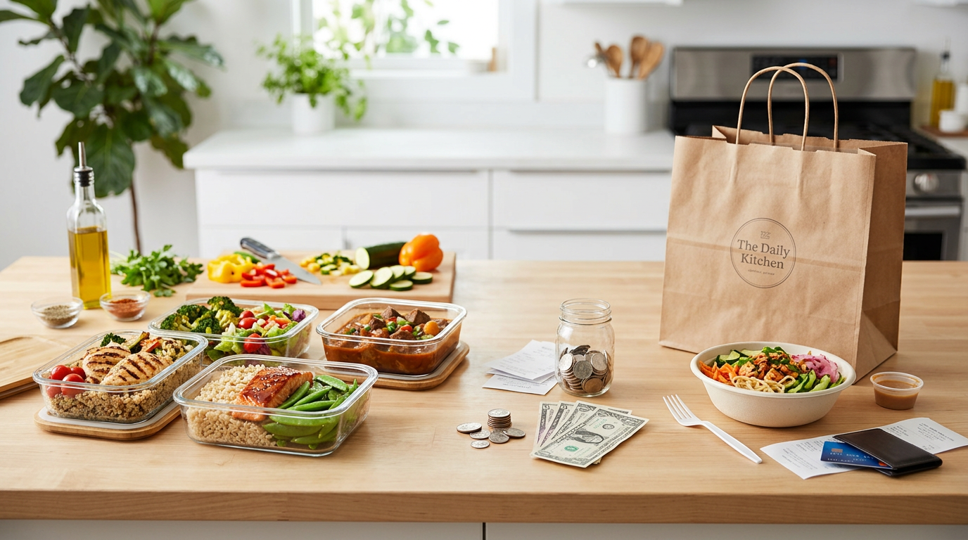 How to save money meal prepping vs eating out (real numbers)
