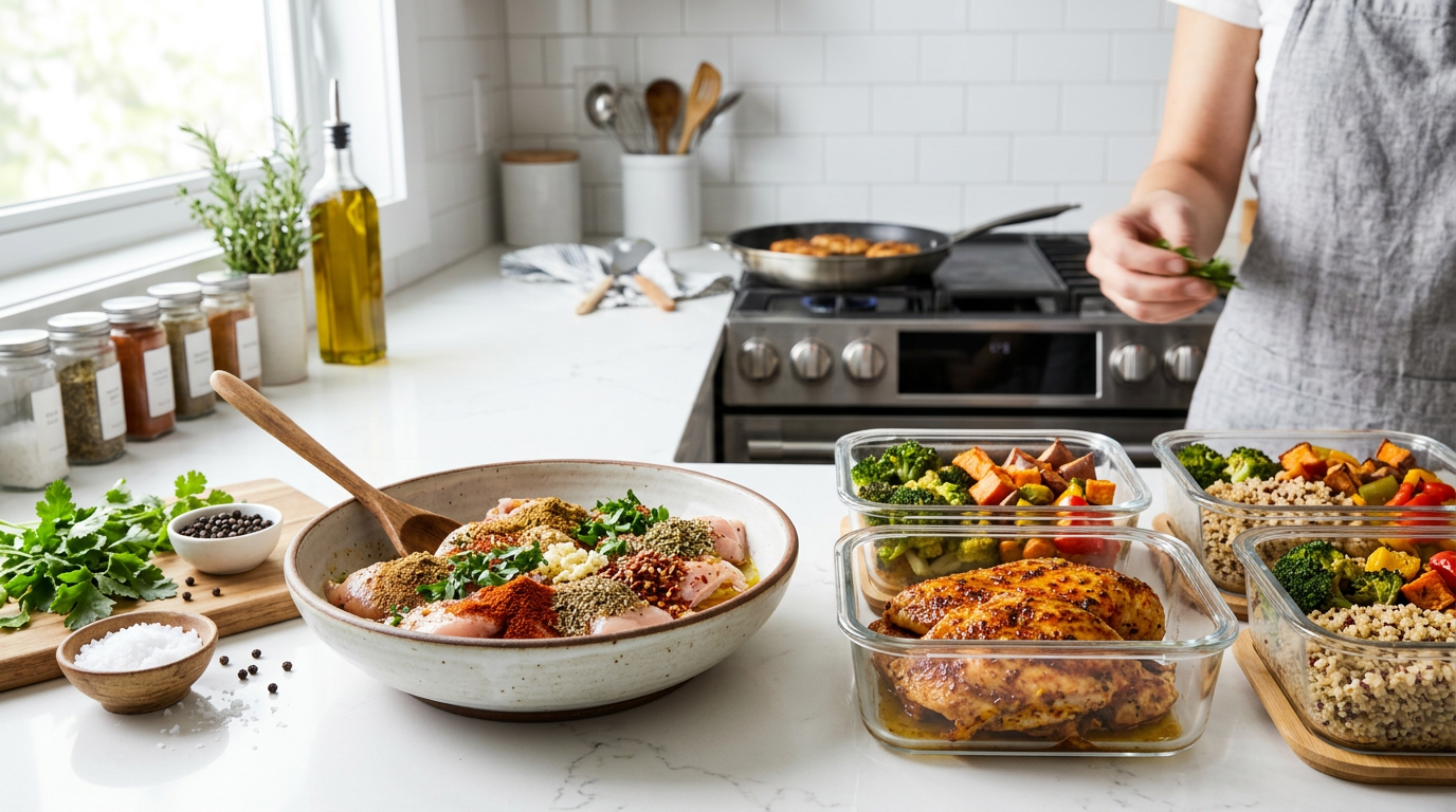 How to season meal prep chicken so it's never boring