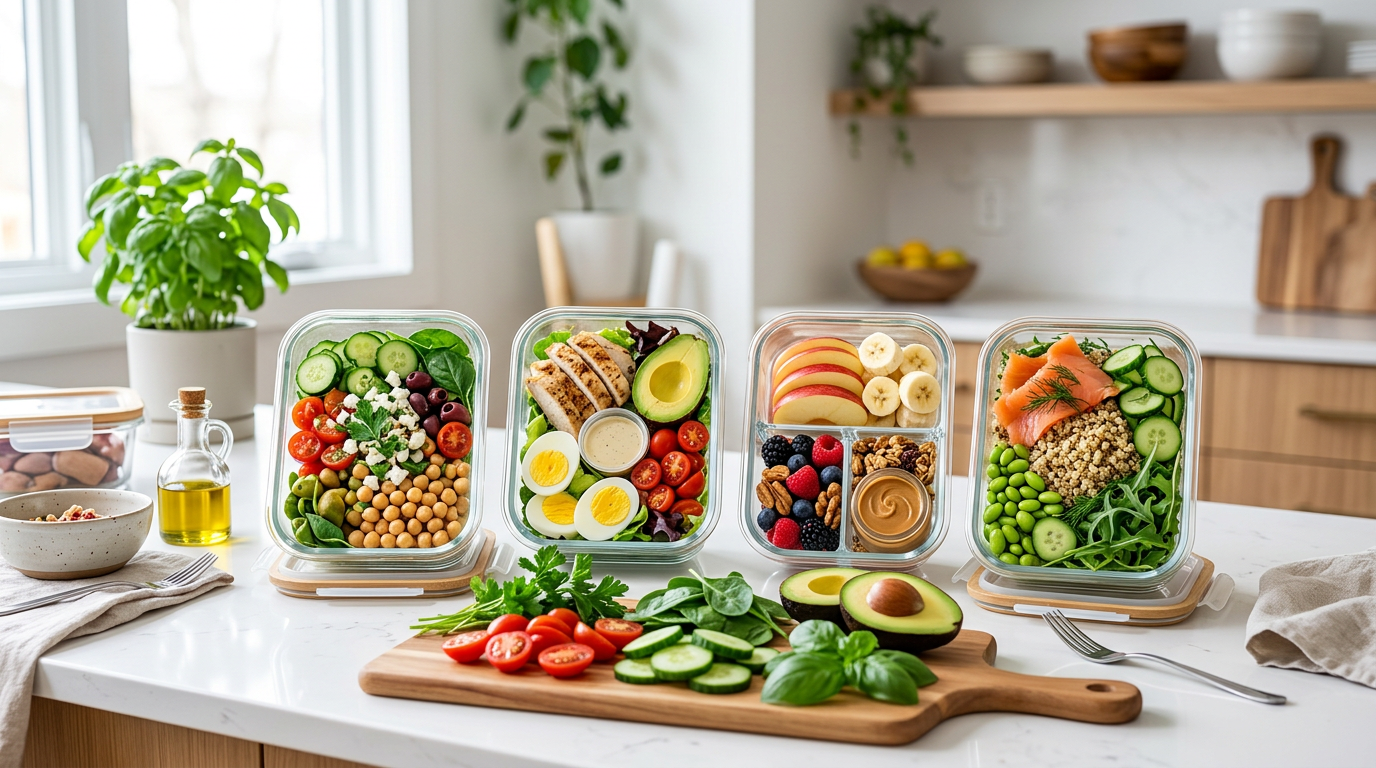 Meal prep for people who hate cooking – easiest no-cook lunches