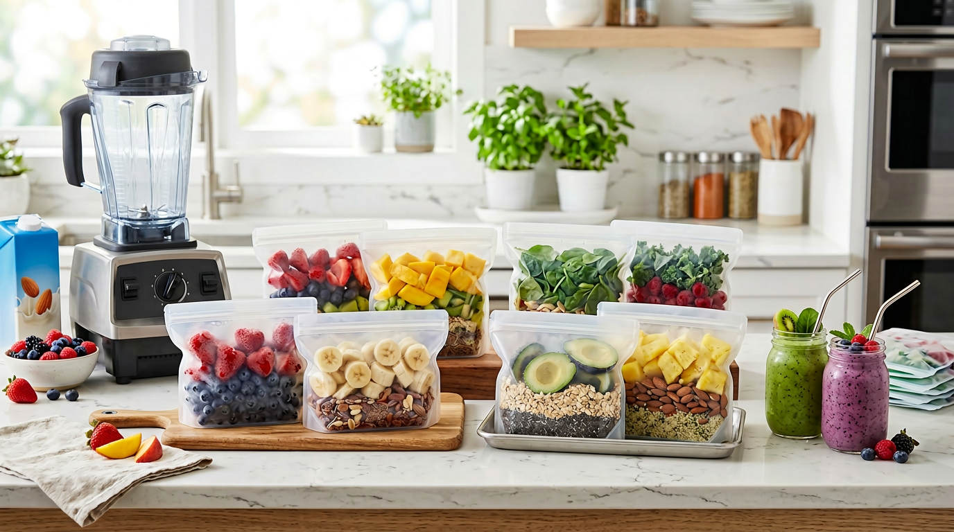 Meal prep smoothie bags – 30 combos for the freezer