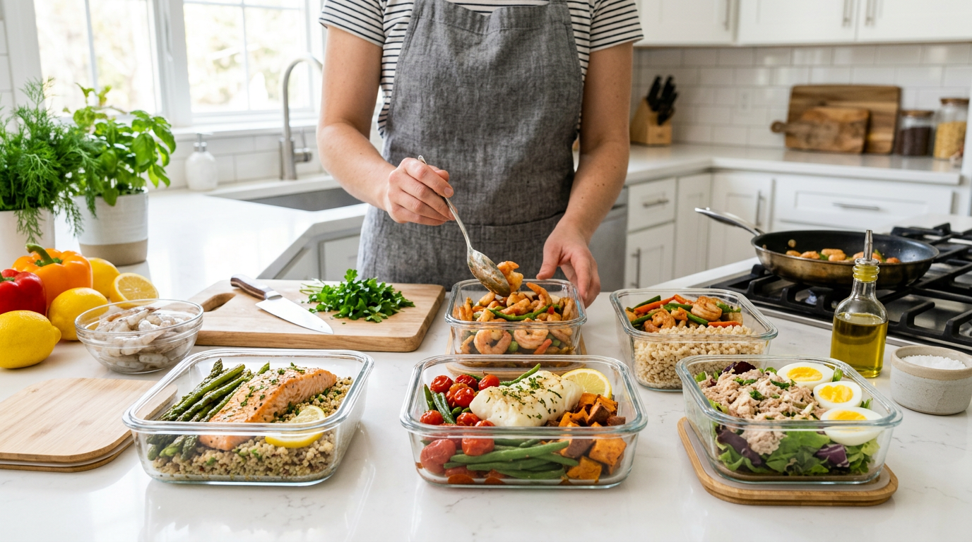 Pescatarian meal prep – seafood-focused weekly plan under $50