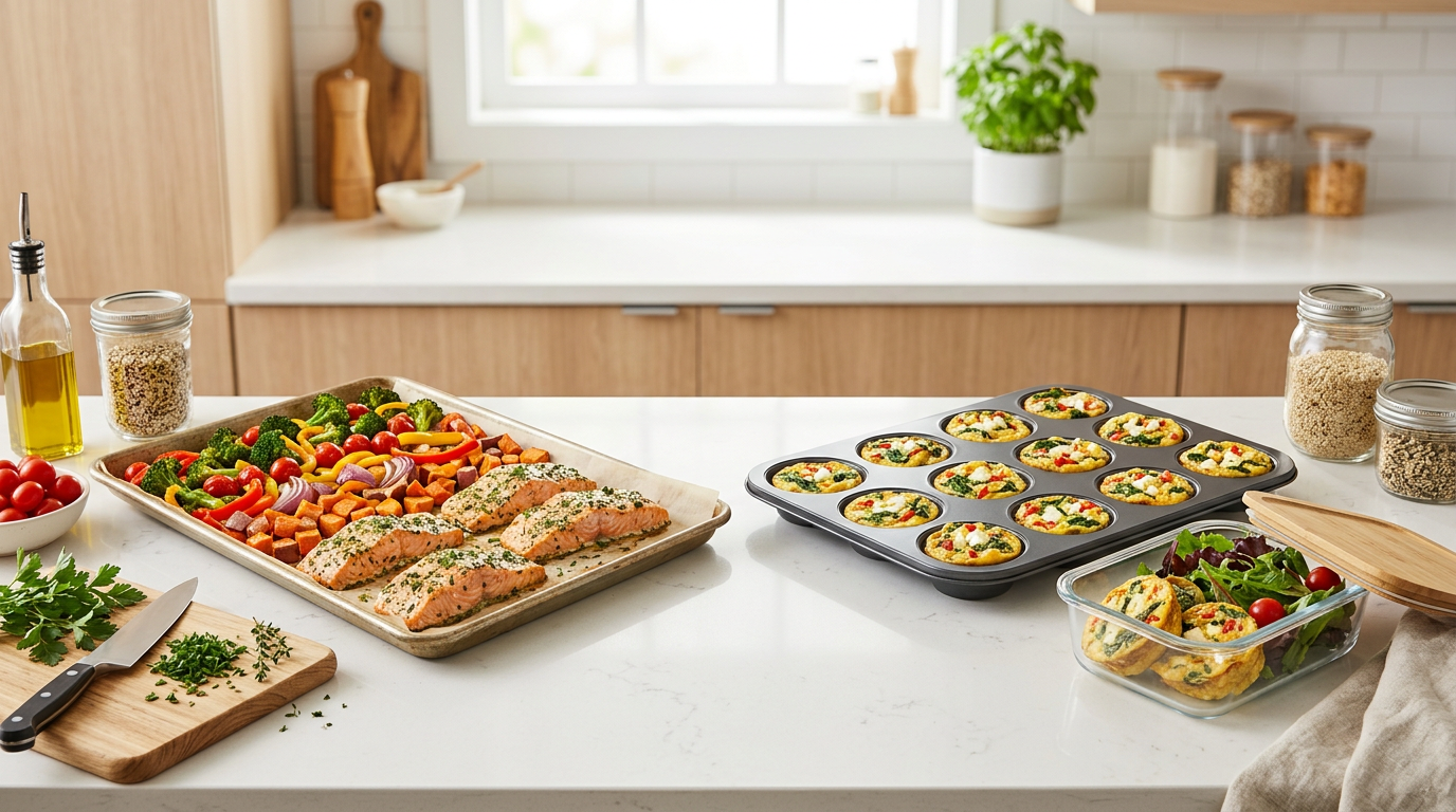 Sheet pan vs muffin tin meal prep – which method is more efficient